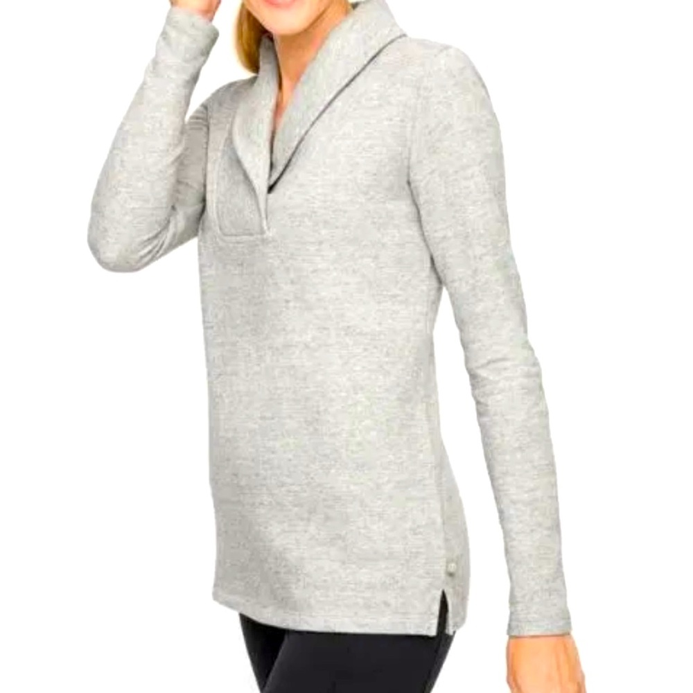 Talbot Ivori Sweater Shawl Collar Long Sleeve Sz L